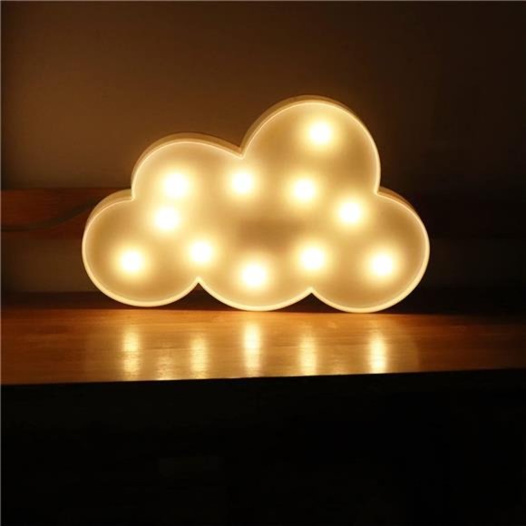 3 PCS 3D Crescent Moon Light Cloud Led Star Lamp, Night Lights Room Decor - Picture 2 of 14